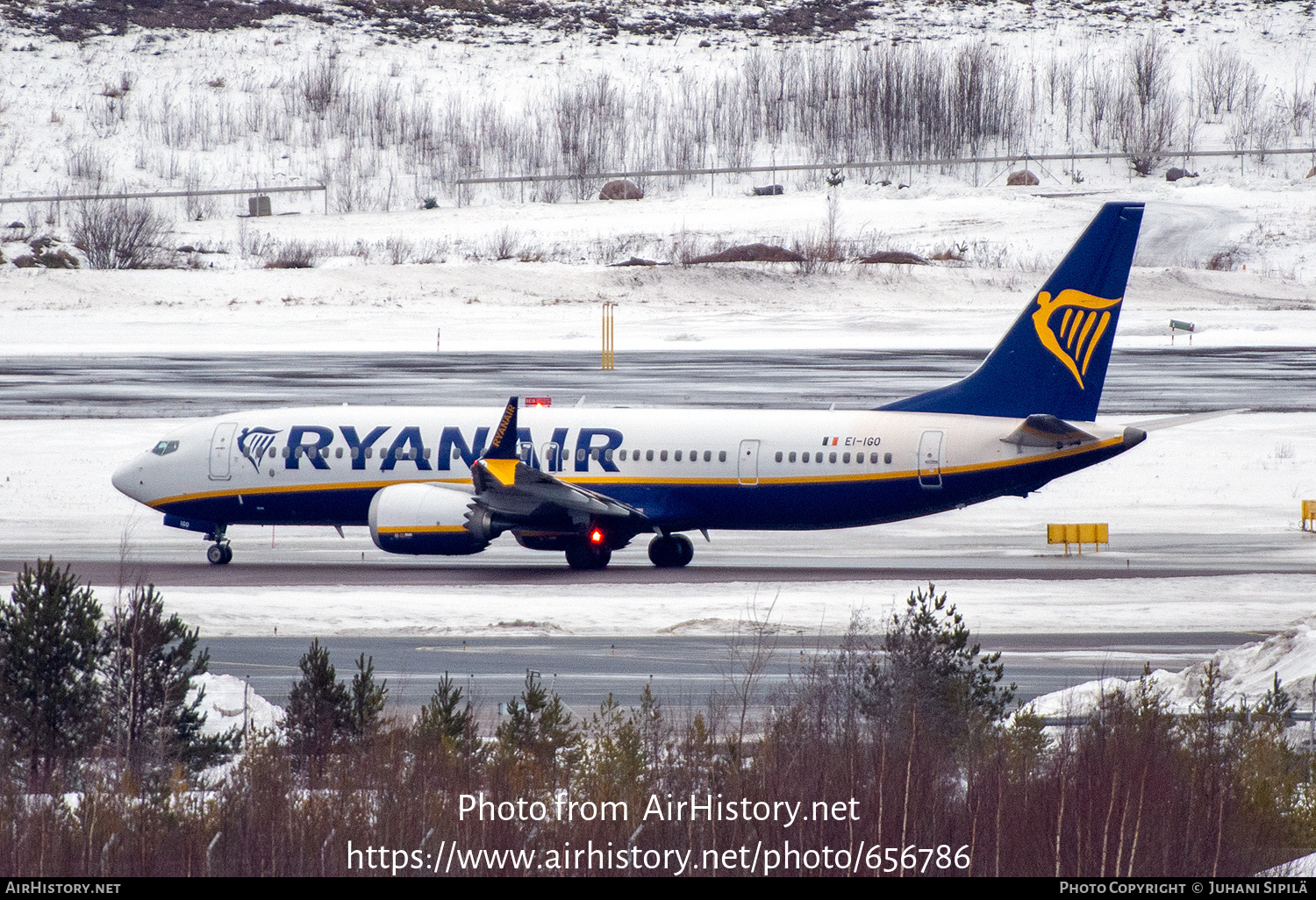 Aircraft Photo of EI-IGO | Boeing 737-8200 Max 200 | Ryanair | AirHistory.net #656786