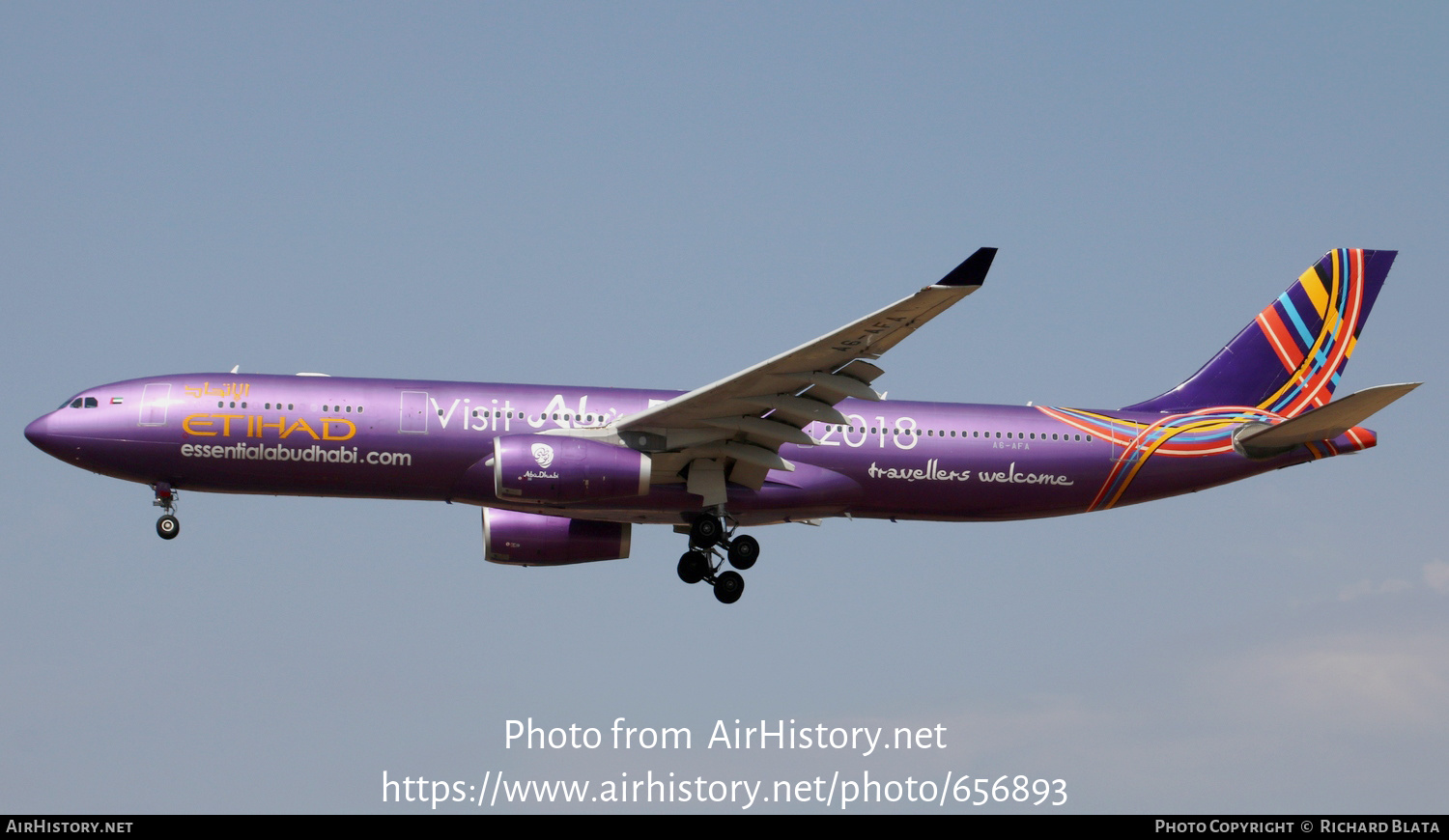 Aircraft Photo of A6-AFA | Airbus A330-343E | Etihad Airways | AirHistory.net #656893