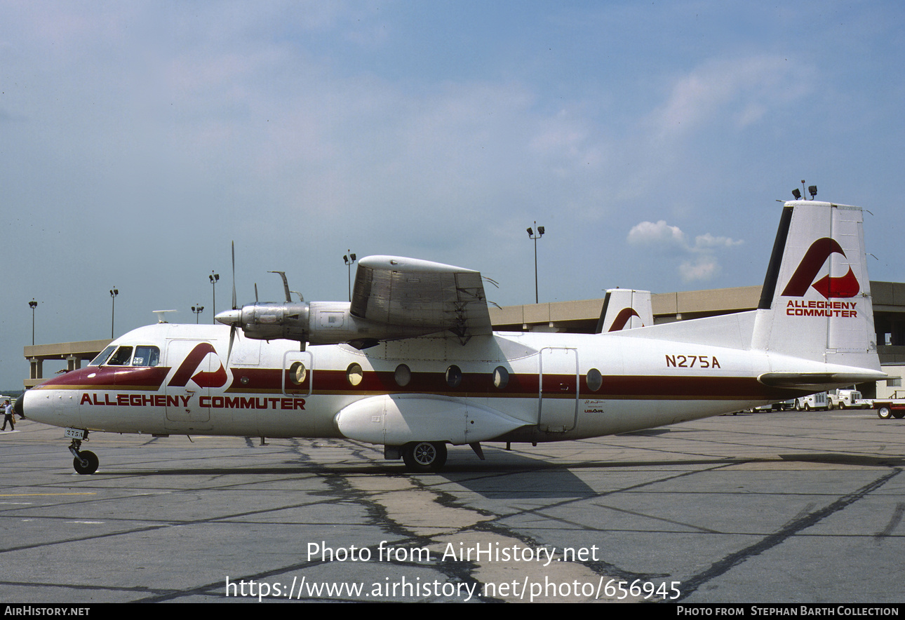 Aircraft Photo of N275A | Nord 262A-30 | Allegheny Commuter | AirHistory.net #656945