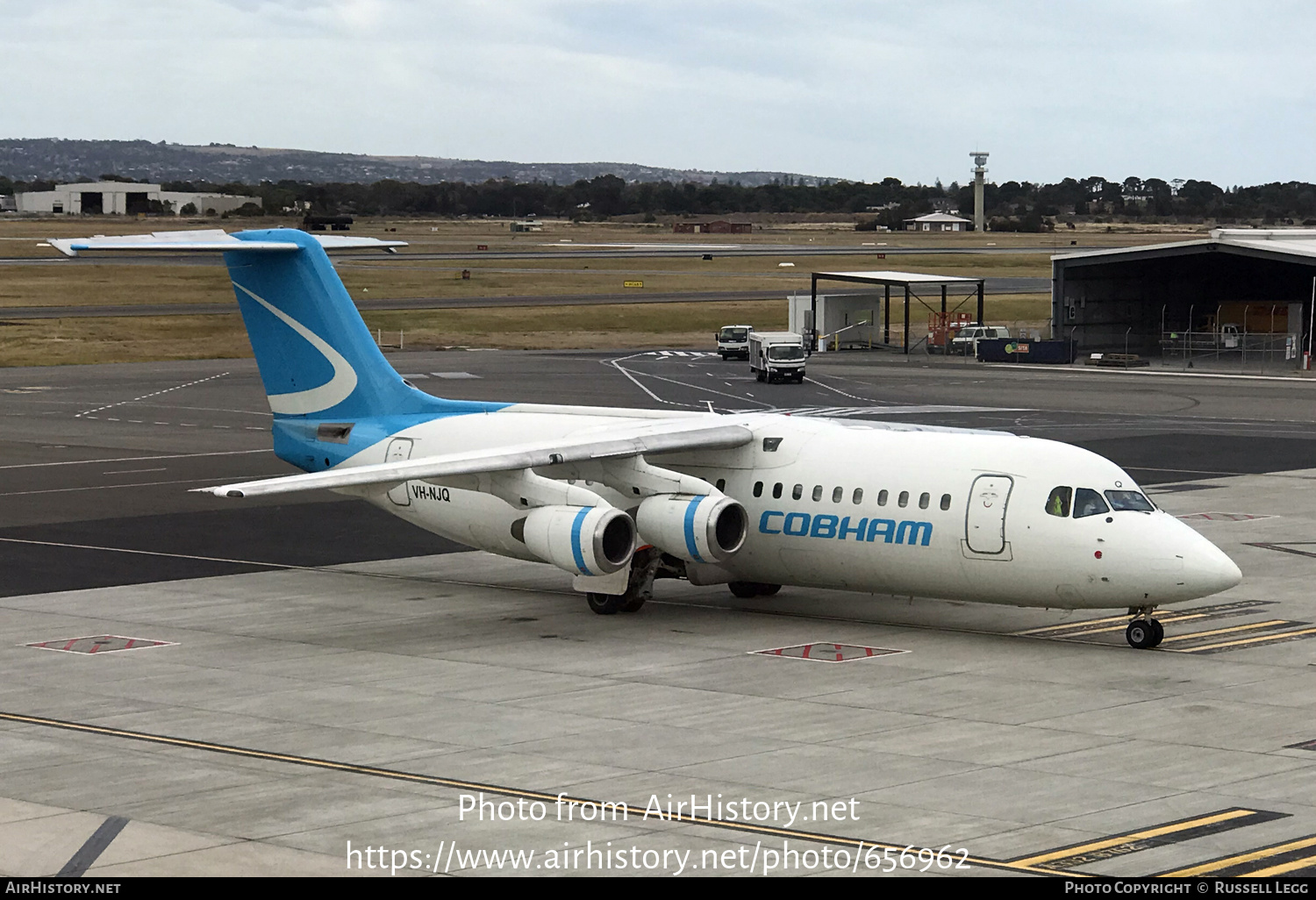 Aircraft Photo of VH-NJQ | British Aerospace Avro 146-RJ100 | Cobham Aviation Services | AirHistory.net #656962