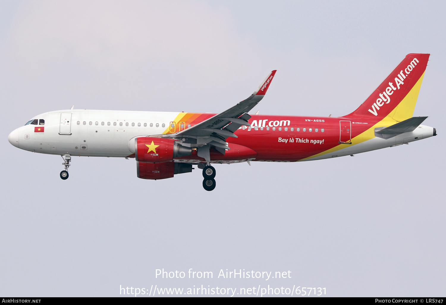 Aircraft Photo of VN-A655 | Airbus A320-214 | VietJet Air | AirHistory.net #657131