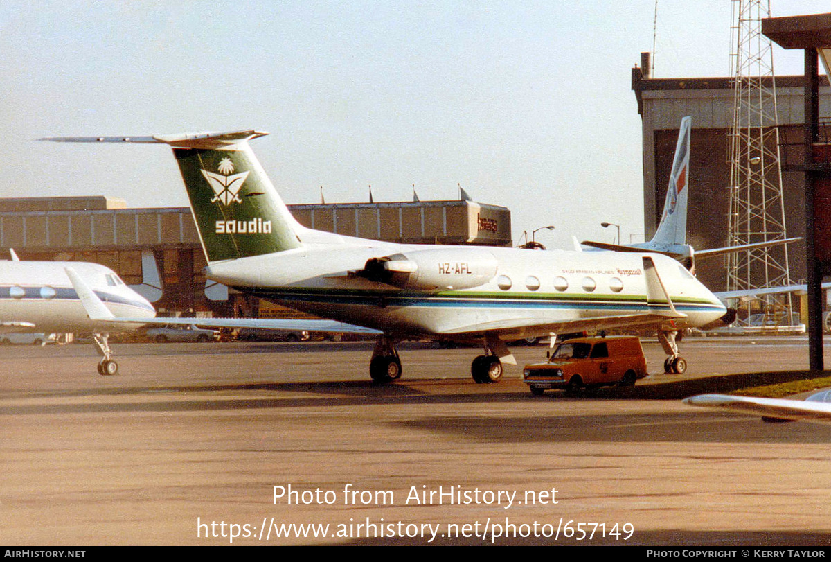 Aircraft Photo of HZ-AFL | Gulfstream American G-1159A Gulfstream III | Saudia - Saudi Arabian Airlines Special Flight Services | AirHistory.net #657149