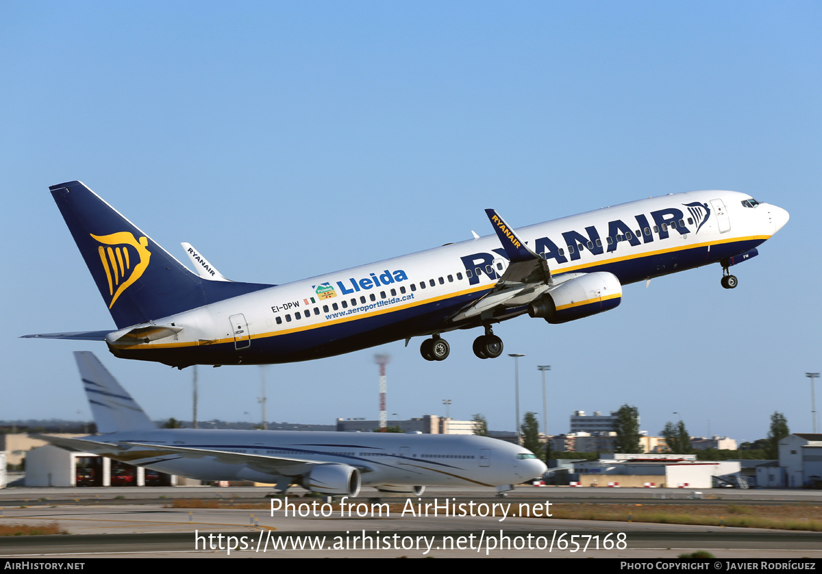 Aircraft Photo of EI-DPW | Boeing 737-8AS | Ryanair | AirHistory.net #657168