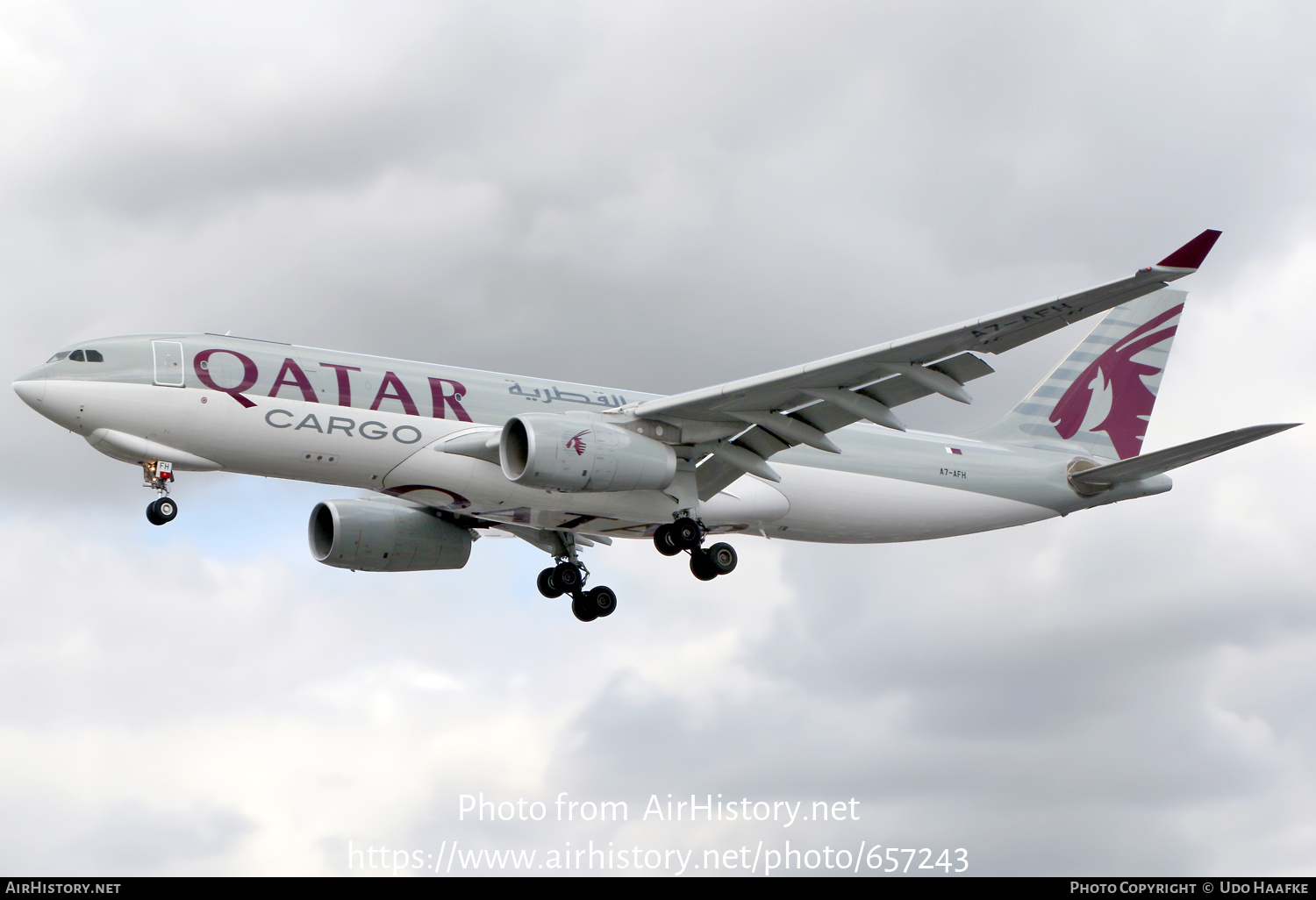 Aircraft Photo of A7-AFH | Airbus A330-243F | Qatar Airways Cargo | AirHistory.net #657243