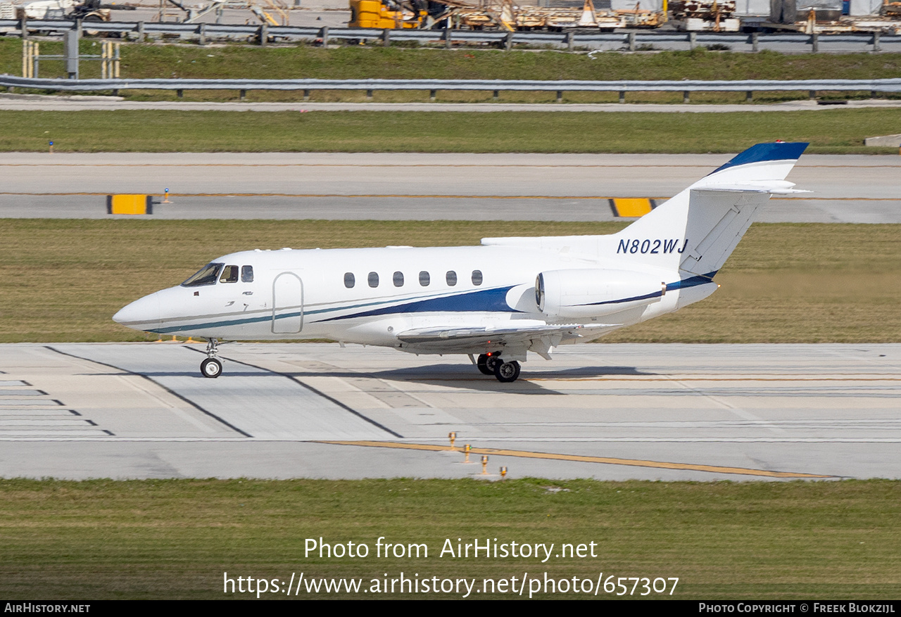 Aircraft Photo of N802WJ | British Aerospace BAe-125-800A | AirHistory.net #657307