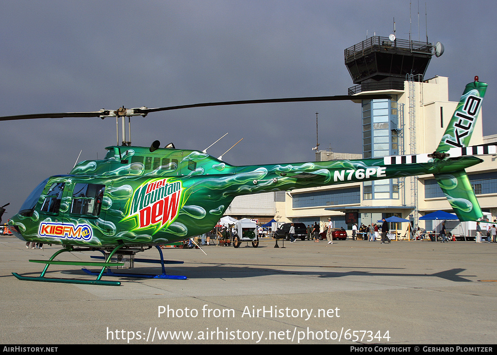 Aircraft Photo of N76PE | Bell 206B JetRanger II | AirHistory.net #657344