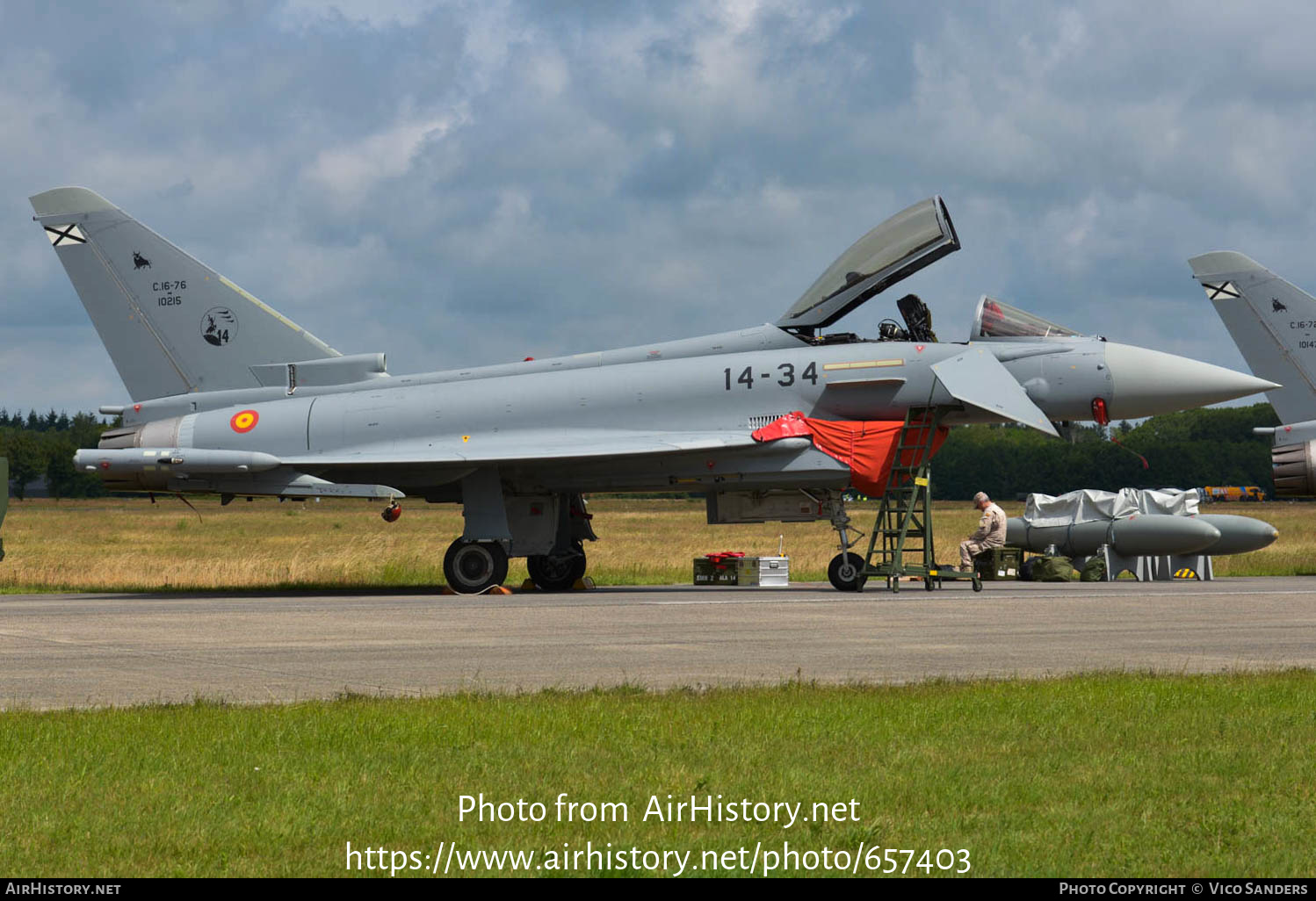 Aircraft Photo of C.16-76 | Eurofighter EF-2000 Typhoon | Spain - Air Force | AirHistory.net #657403