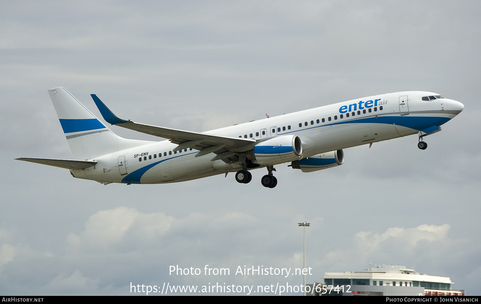 Aircraft Photo of SP-ENV | Boeing 737-8BK | Enter Air | AirHistory.net #657412