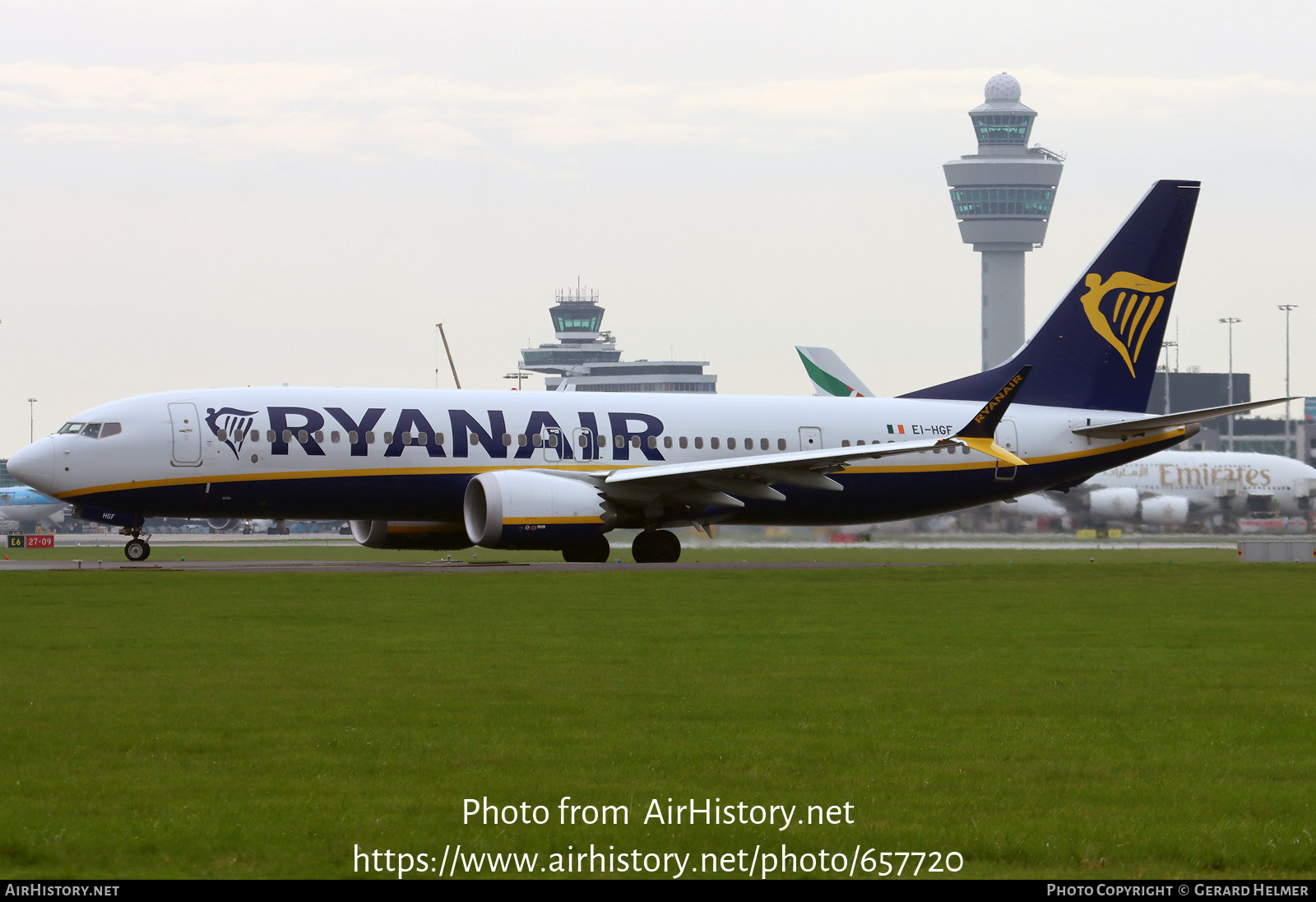 Aircraft Photo of EI-HGF | Boeing 737-8 Max 8 | Ryanair | AirHistory.net #657720