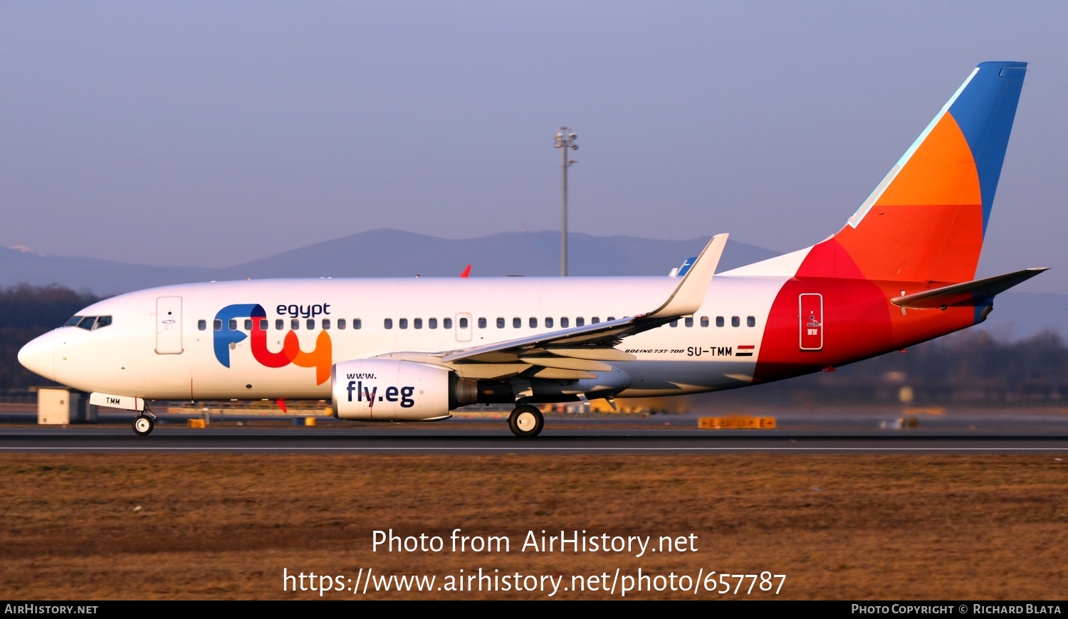 Aircraft Photo of SU-TMM | Boeing 737-76J | FlyEgypt | AirHistory.net #657787