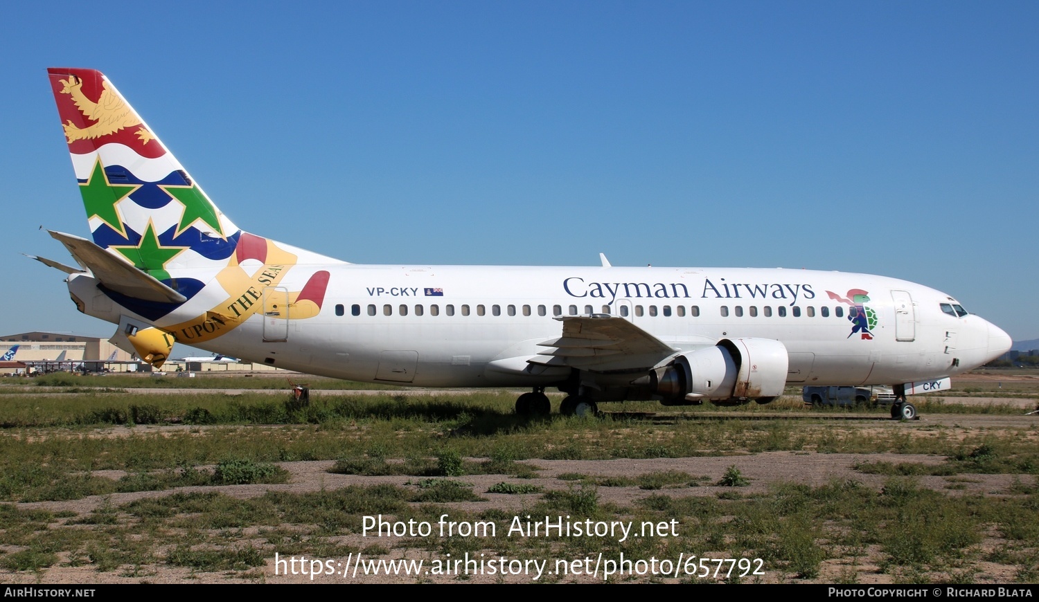 Aircraft Photo of VP-CKY | Boeing 737-3Q8 | Cayman Airways | AirHistory.net #657792