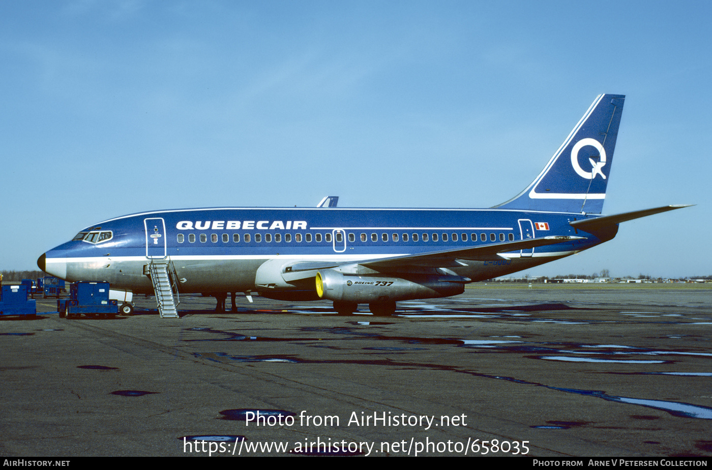 Aircraft Photo of C-GQBJ | Boeing 737-296/Adv | Quebecair | AirHistory.net #658035