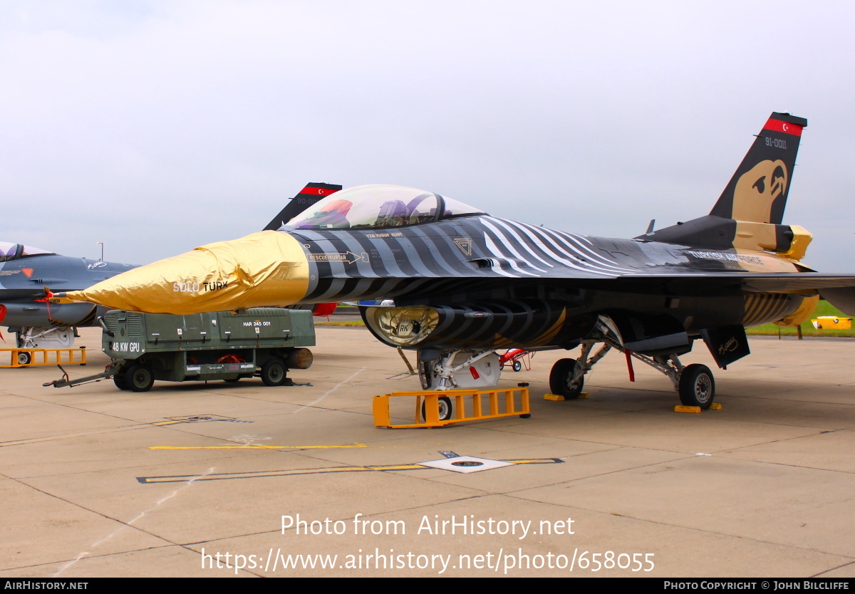 Aircraft Photo of 91-0011 | General Dynamics F-16CG Fighting Falcon | Turkey - Air Force | AirHistory.net #658055