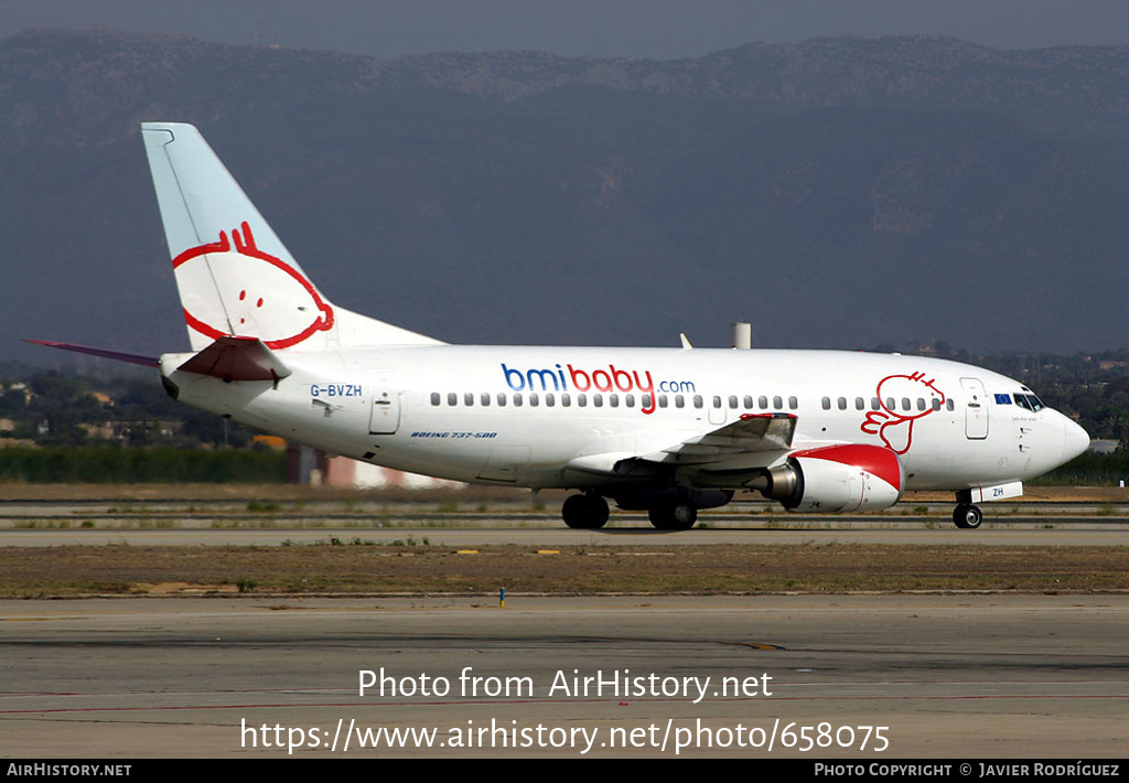 Aircraft Photo of G-BVZH | Boeing 737-5Q8 | Bmibaby | AirHistory.net #658075