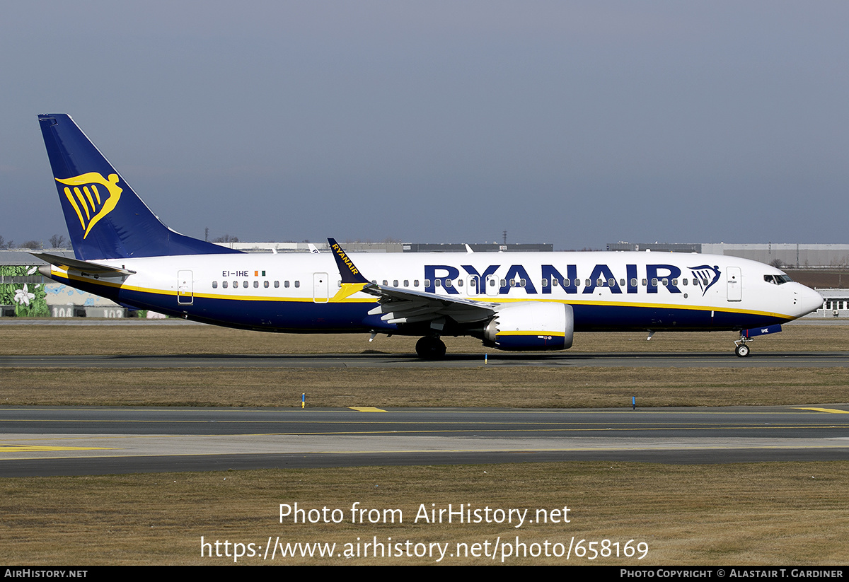 Aircraft Photo of EI-IHE | Boeing 737-8200 Max 200 | Ryanair | AirHistory.net #658169