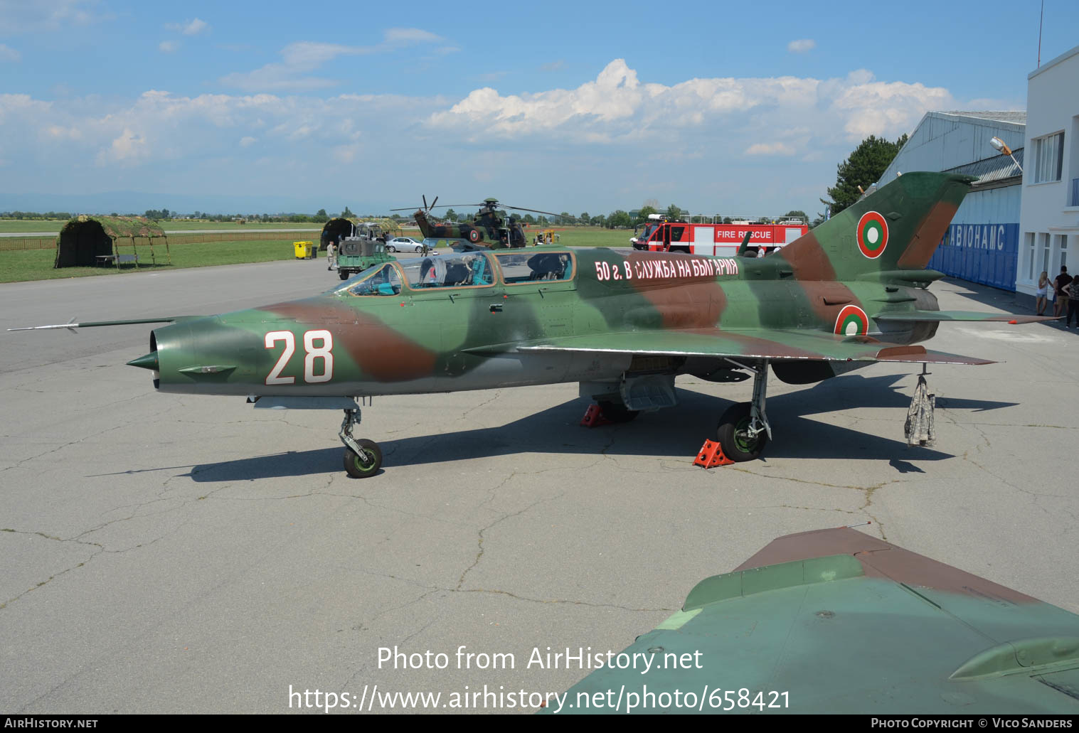 Aircraft Photo of 28 | Mikoyan-Gurevich MiG-21U | Bulgaria - Air Force | AirHistory.net #658421