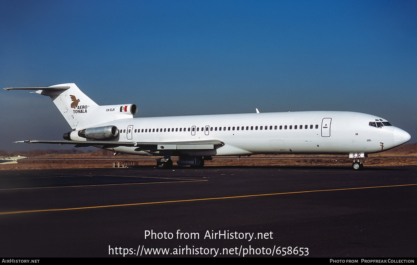 Aircraft Photo of XA-SJK | Boeing 727-230 | Aero Tonala | AirHistory.net #658653