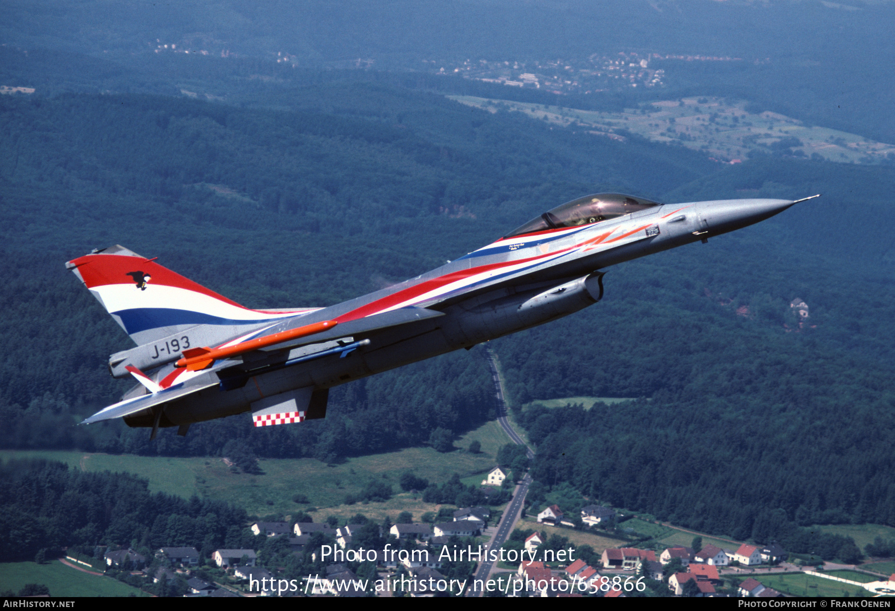 Aircraft Photo of J-193 | General Dynamics F-16A Fighting Falcon | Netherlands - Air Force | AirHistory.net #658866