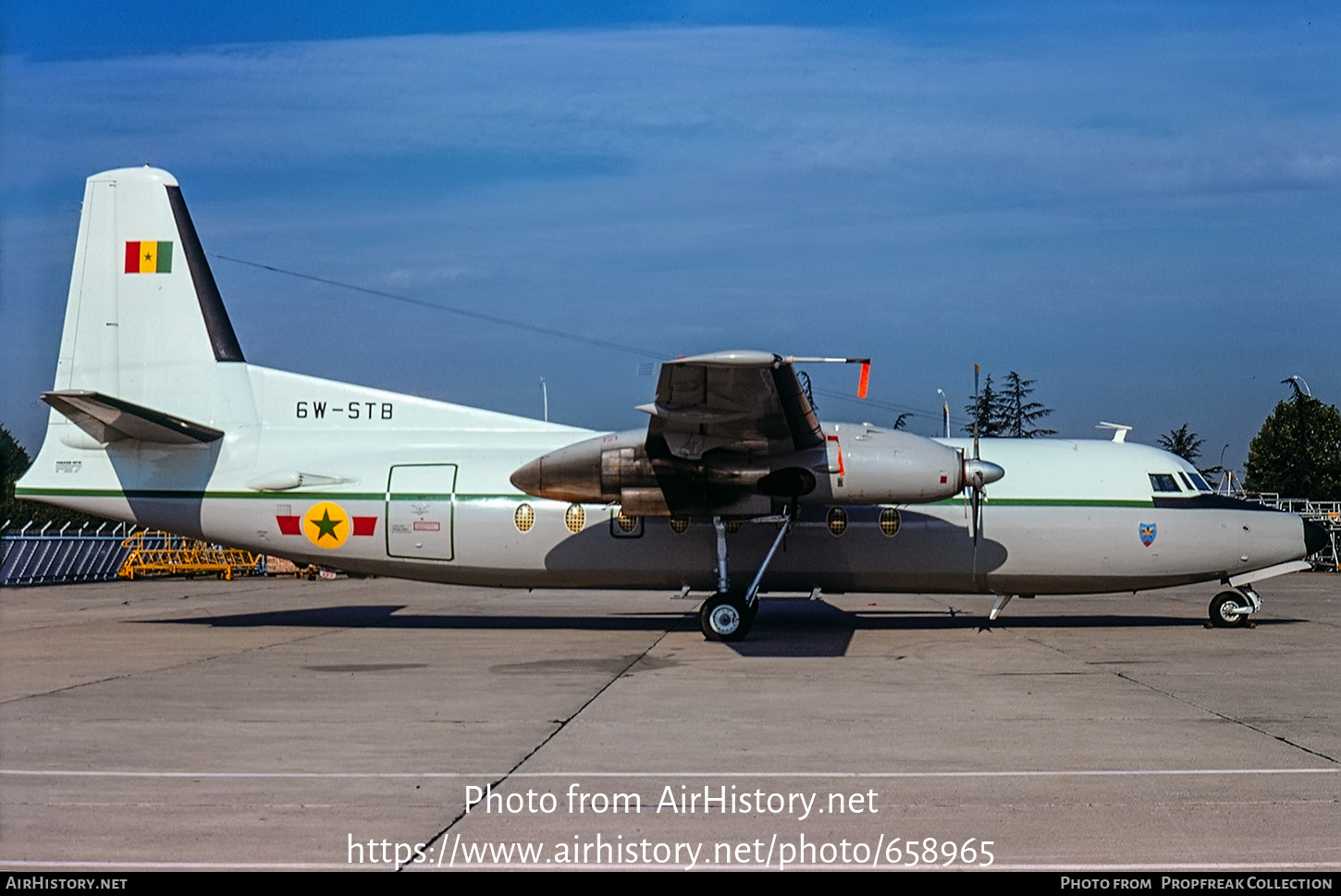 Aircraft Photo of 6W-STB | Fokker F27-400M Troopship | Senegal - Air Force | AirHistory.net #658965