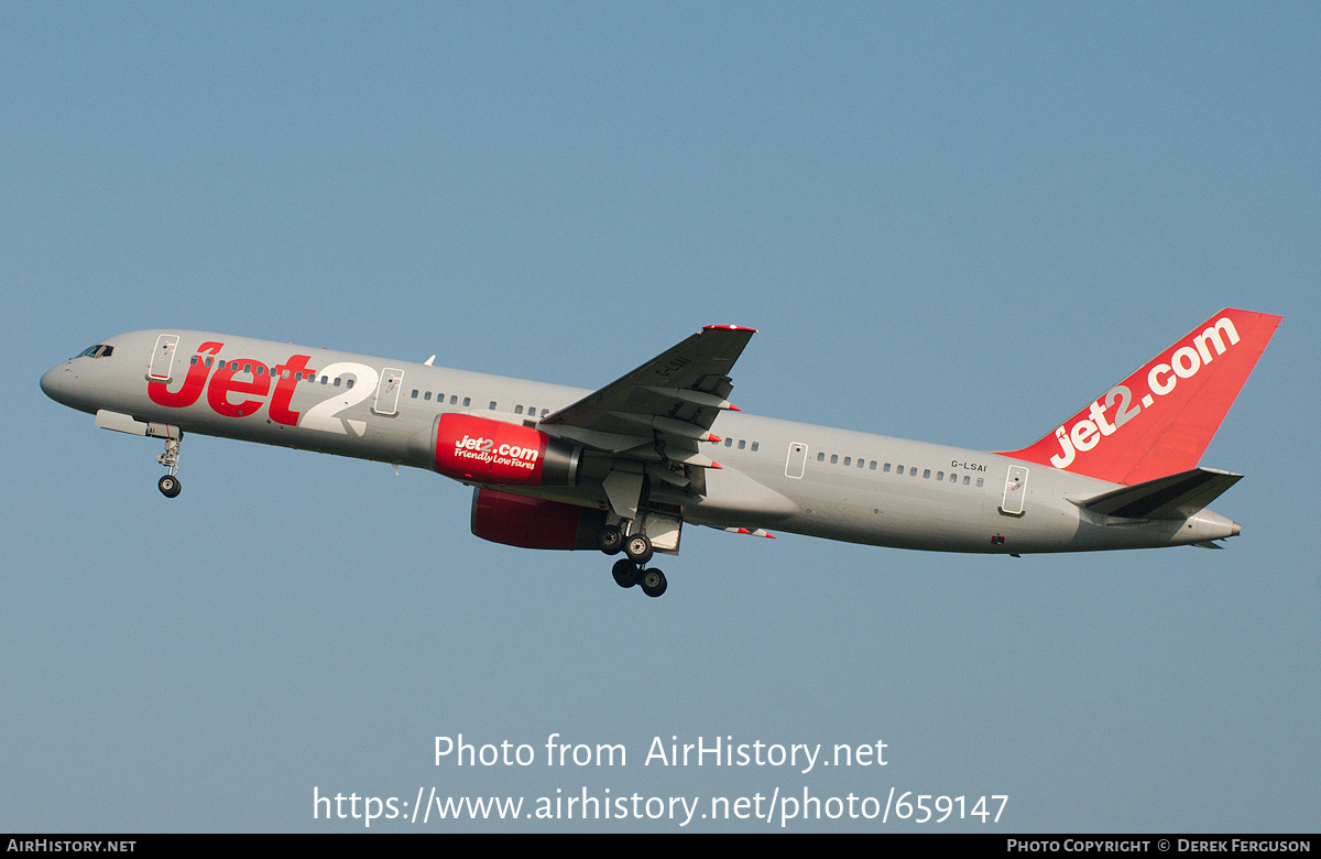 Aircraft Photo of G-LSAI | Boeing 757-21B | Jet2 | AirHistory.net #659147