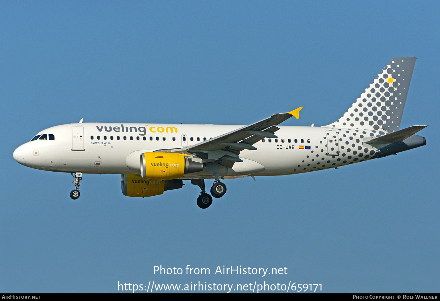 Aircraft Photo of EC-JVE | Airbus A319-111 | Vueling Airlines | AirHistory.net #659171