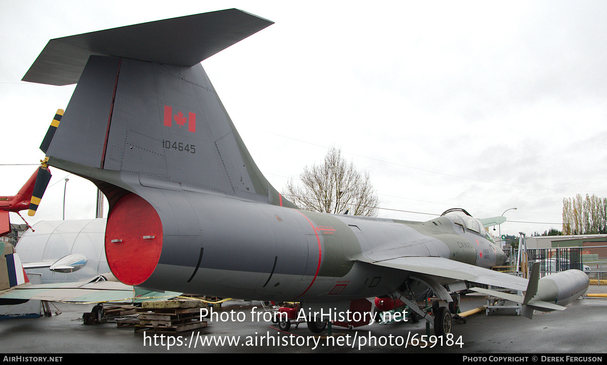 Aircraft Photo of 104645 | Lockheed CF-104D Starfighter Mk.1 | Canada - Air Force | AirHistory.net #659184