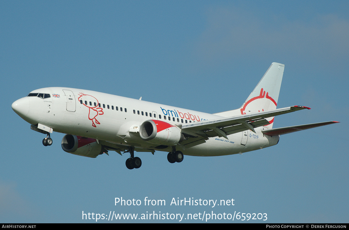 Aircraft Photo of G-TOYF | Boeing 737-36N | Bmibaby | AirHistory.net #659203