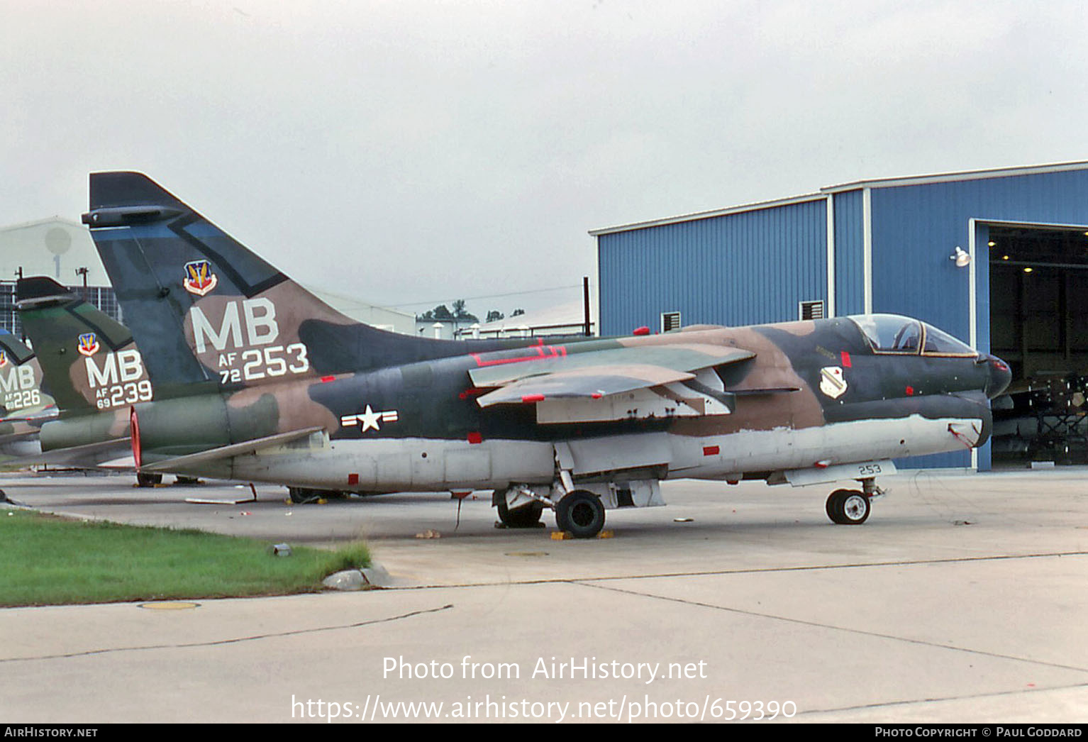 Aircraft Photo of 72-0253 / AF72-253 | LTV A-7D Corsair II | USA - Air Force | AirHistory.net #659390