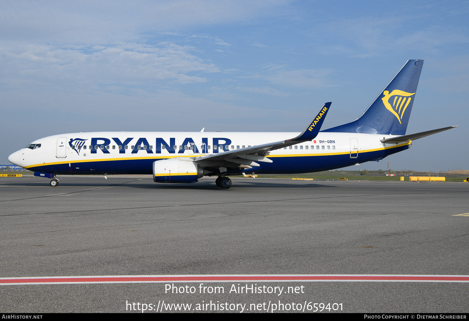 Aircraft Photo of 9H-QBN | Boeing 737-8AS | Ryanair | AirHistory.net #659401