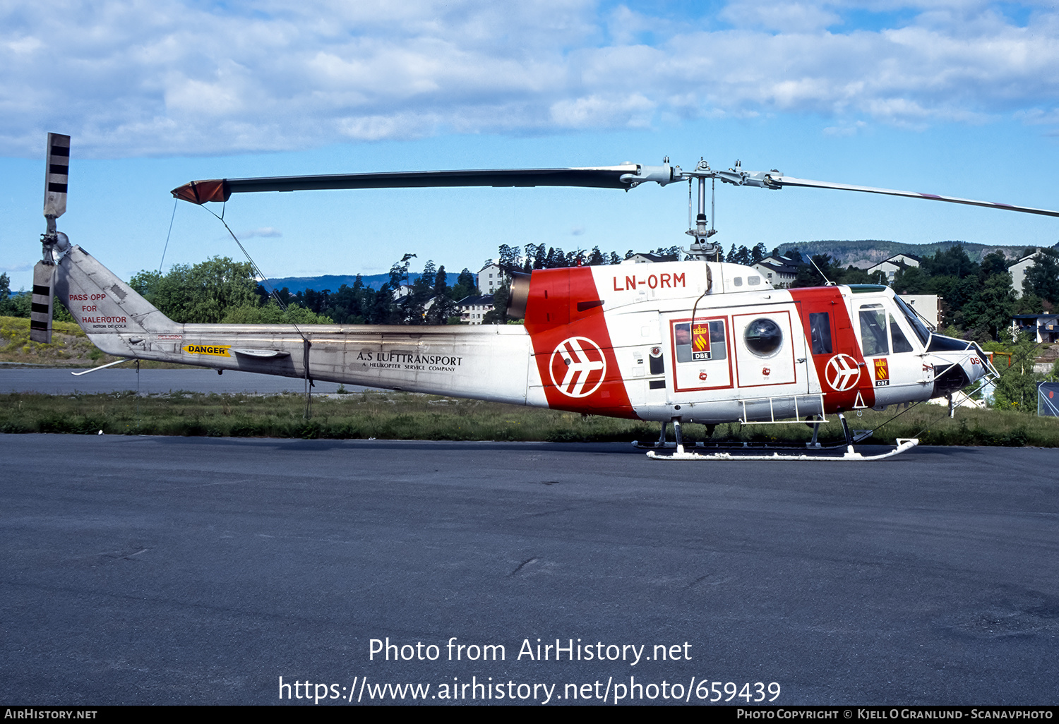 Aircraft Photo of LN-ORM | Bell 214B-1 Biglifter | Lufttransport | AirHistory.net #659439