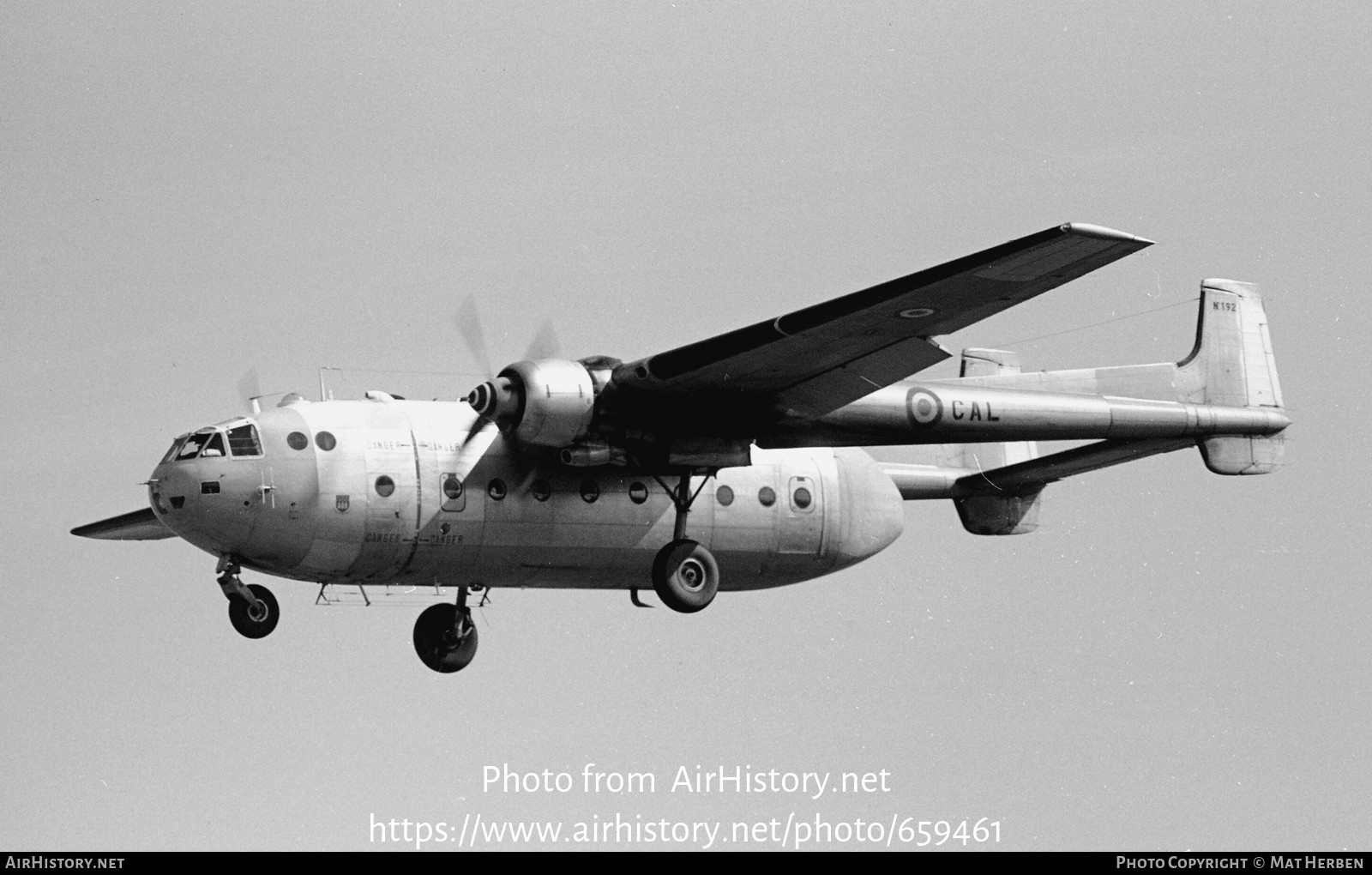 Aircraft Photo of 192 | Nord 2501F Noratlas | France - Air Force | AirHistory.net #659461