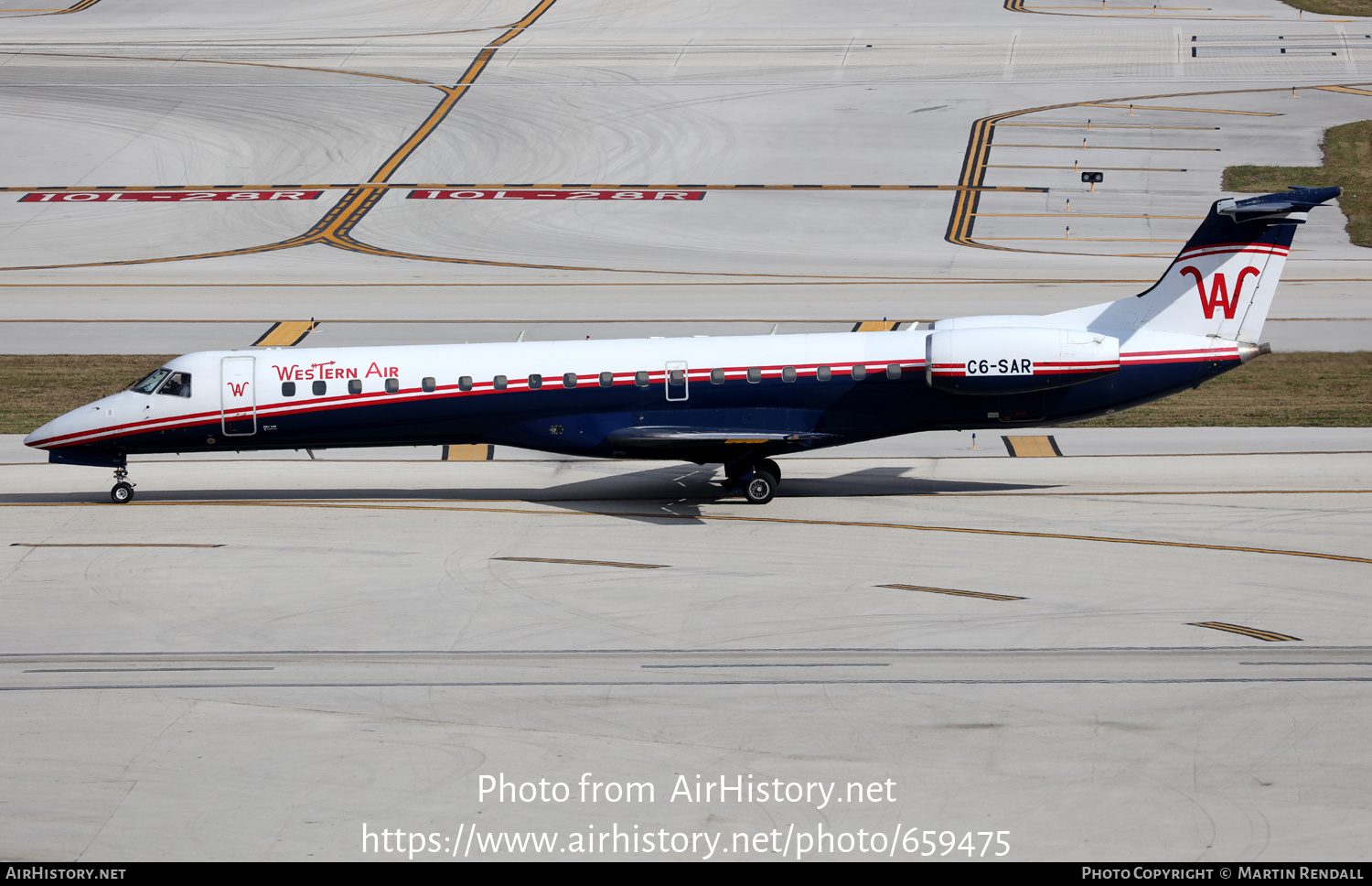 Aircraft Photo of C6-SAR | Embraer ERJ-145LR (EMB-145LR) | Western Air | AirHistory.net #659475