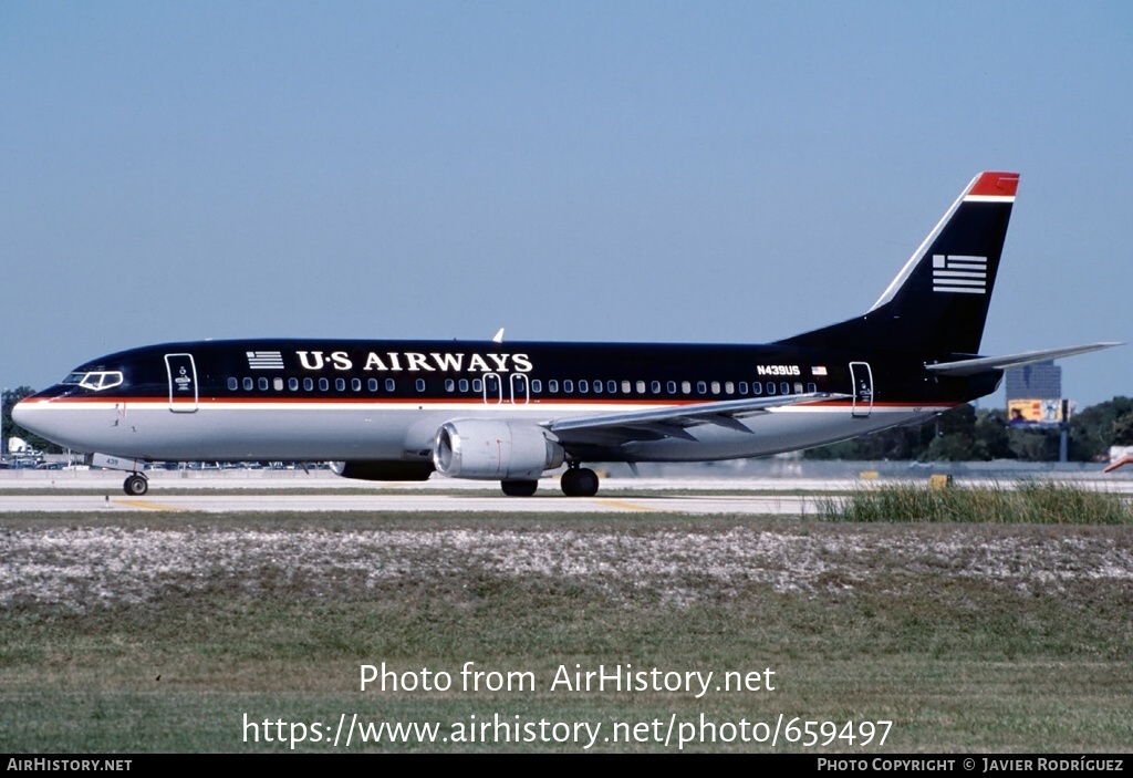 Aircraft Photo of N439US | Boeing 737-4B7 | US Airways | AirHistory.net #659497