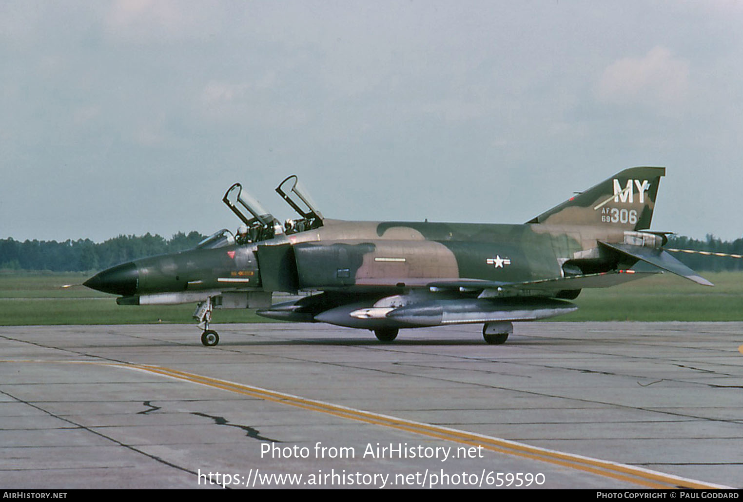 Aircraft Photo of 69-0306 / AF69-306 | McDonnell Douglas F-4E Phantom II | USA - Air Force | AirHistory.net #659590