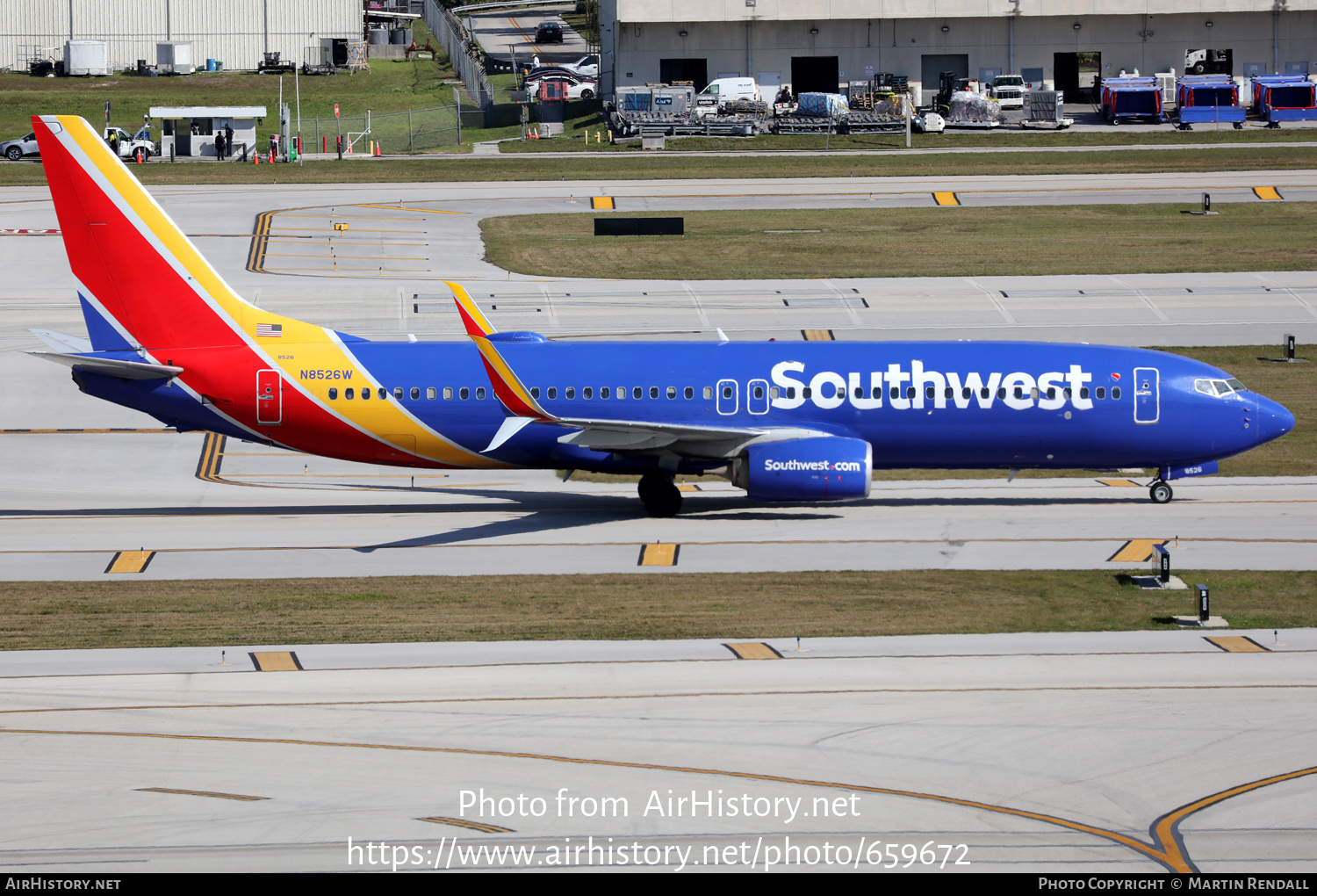 Aircraft Photo of N8526W | Boeing 737-800 | Southwest Airlines | AirHistory.net #659672