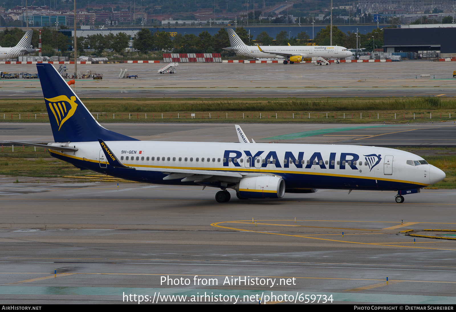 Aircraft Photo of 9H-QEN | Boeing 737-800 | Ryanair | AirHistory.net #659734