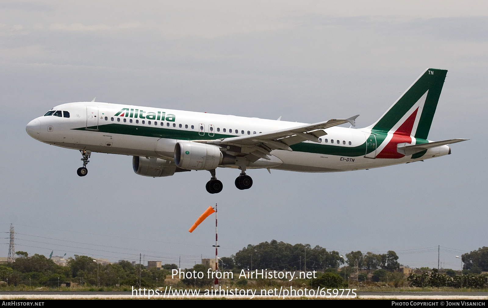 Aircraft Photo of EI-DTN | Airbus A320-216 | Alitalia | AirHistory.net #659775