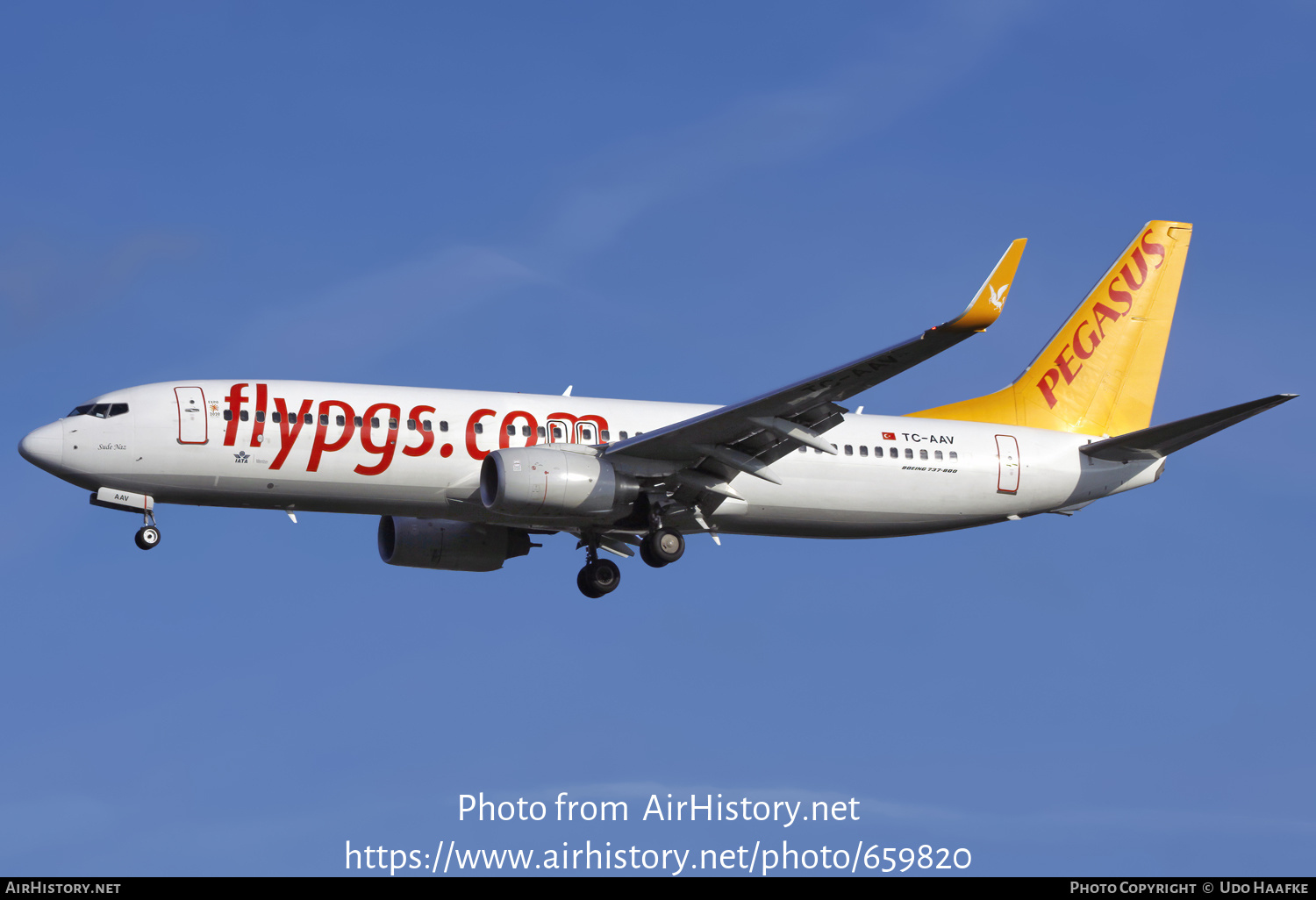 Aircraft Photo of TC-AAV | Boeing 737-82R | Pegasus Airlines | AirHistory.net #659820