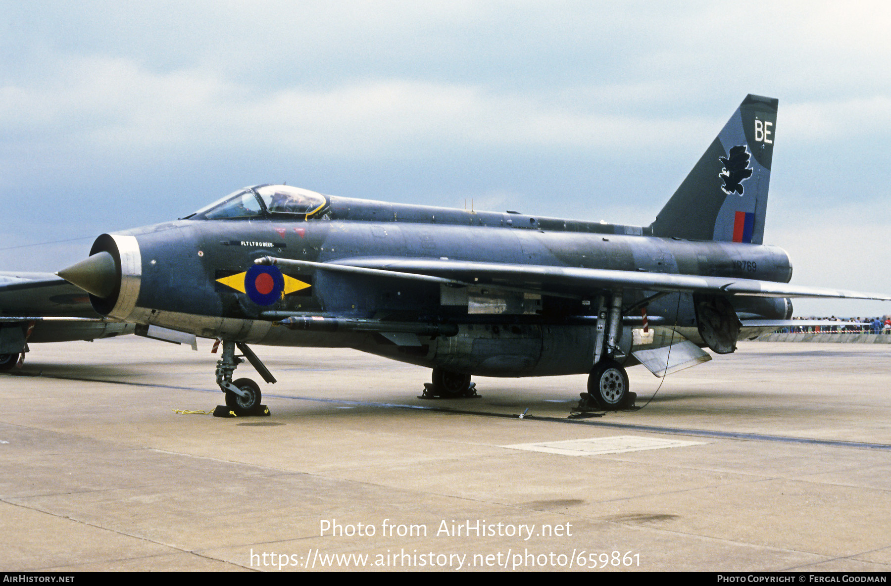 Aircraft Photo of XR769 | English Electric Lightning F6 | UK - Air Force | AirHistory.net #659861