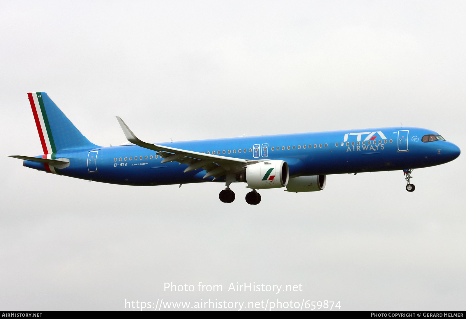 Aircraft Photo of EI-HXB | Airbus A321-271NX | ITA Airways | AirHistory ...