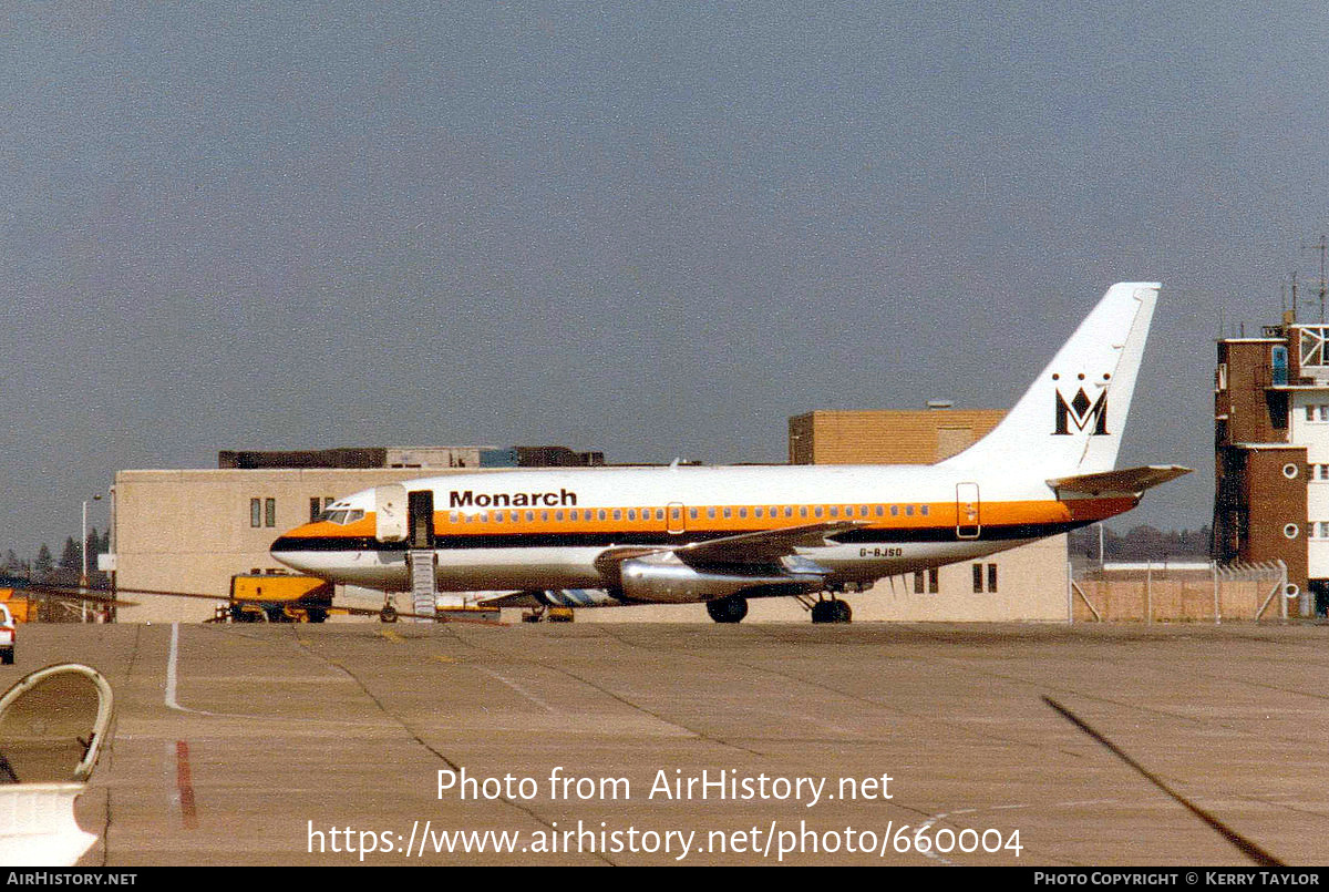 Aircraft Photo of G-BJSO | Boeing 737-2L9/Adv | Monarch Airlines | AirHistory.net #660004