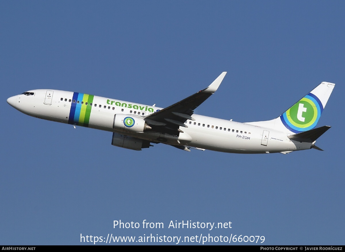 Aircraft Photo of PH-ZOM | Boeing 737-8HX | Transavia | AirHistory.net #660079