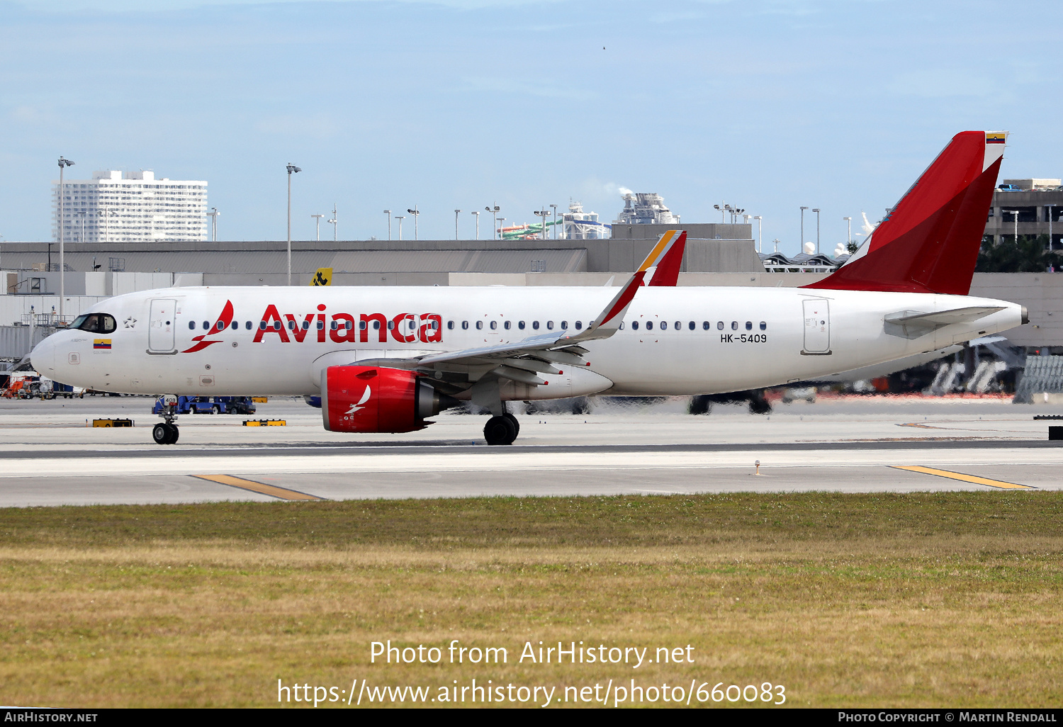 Aircraft Photo of HK-5409 | Airbus A320-251N | Avianca | AirHistory.net #660083