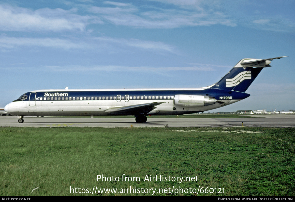 Aircraft Photo of N1798U | McDonnell Douglas DC-9-31 | Southern Airways | AirHistory.net #660121