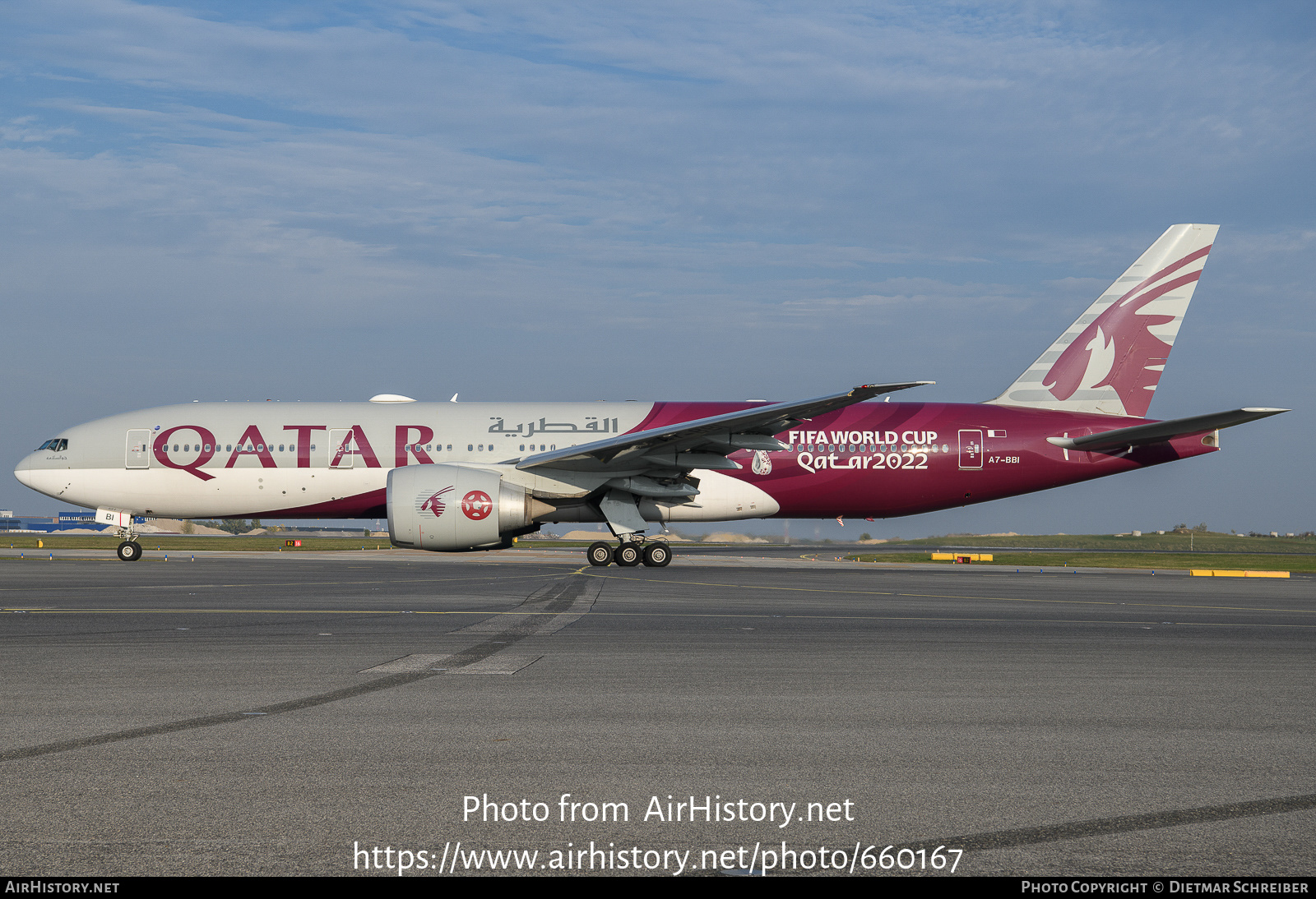 Aircraft Photo of A7-BBI | Boeing 777-2DZ/LR | Qatar Airways | AirHistory.net #660167