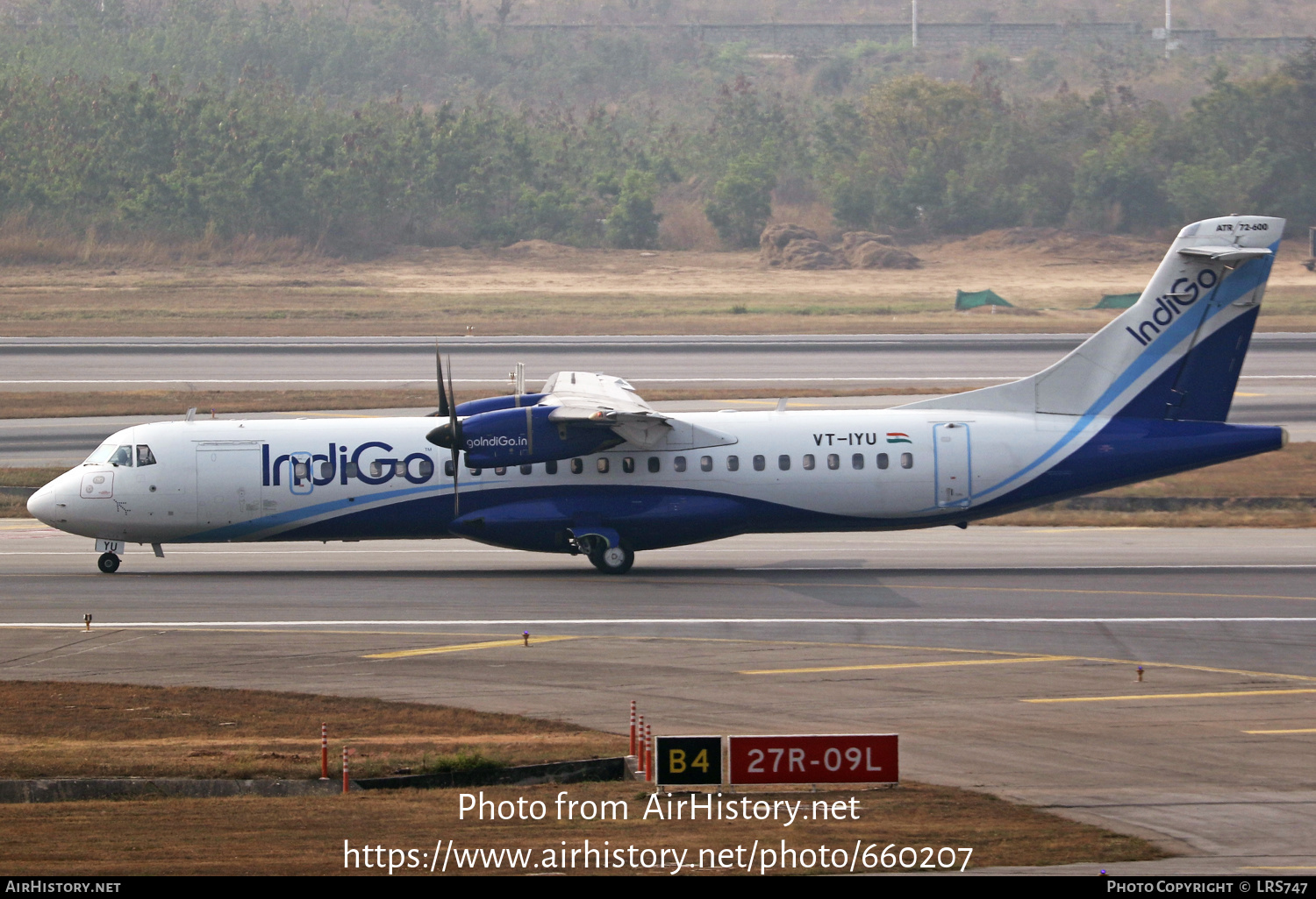 Aircraft Photo of VT-IYU | ATR ATR-72-600 (ATR-72-212A) | IndiGo | AirHistory.net #660207