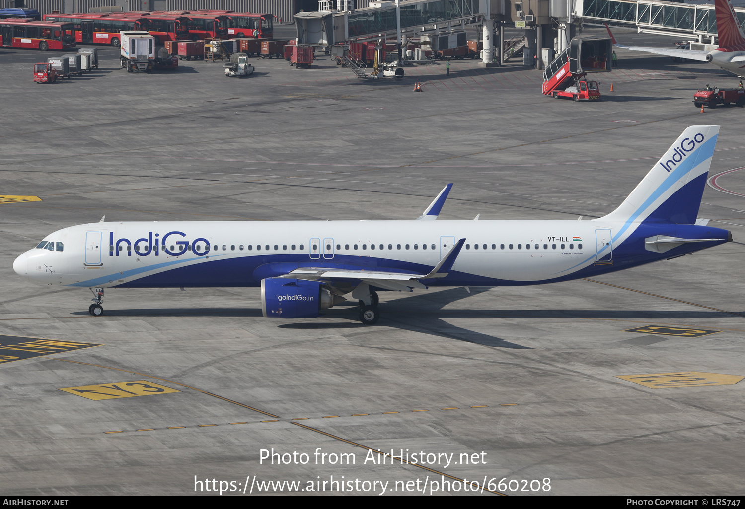 Aircraft Photo of VT-ILL | Airbus A321-251NX | IndiGo | AirHistory.net #660208