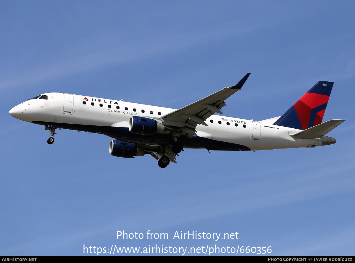 Aircraft Photo of N613CZ | Embraer 175LR (ERJ-170-200LR) | Delta Connection | AirHistory.net #660356