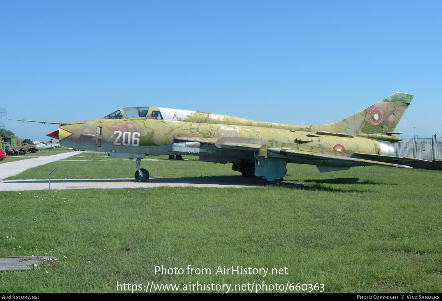 Aircraft Photo of 206 | Sukhoi Su-22UM3K | Bulgaria - Air Force | AirHistory.net #660363