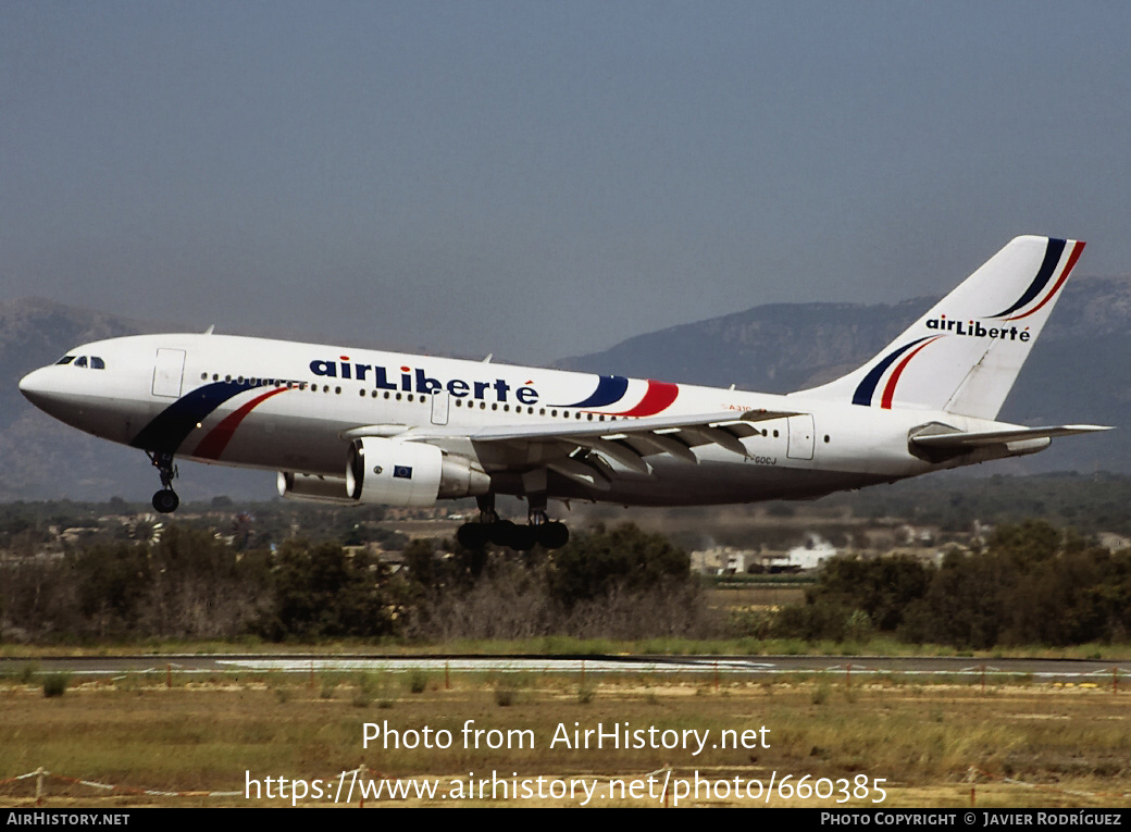 Aircraft Photo of F-GOCJ | Airbus A310-221 | Air Liberté | AirHistory.net #660385